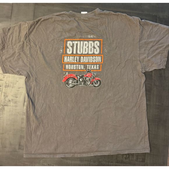 Men's Harley Davidson T Shirt Stubbs Houston, TX - Sz 2XL - Picture 4 of 7